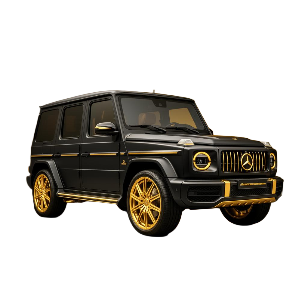 Custom black and gold G-Wagon grand prize